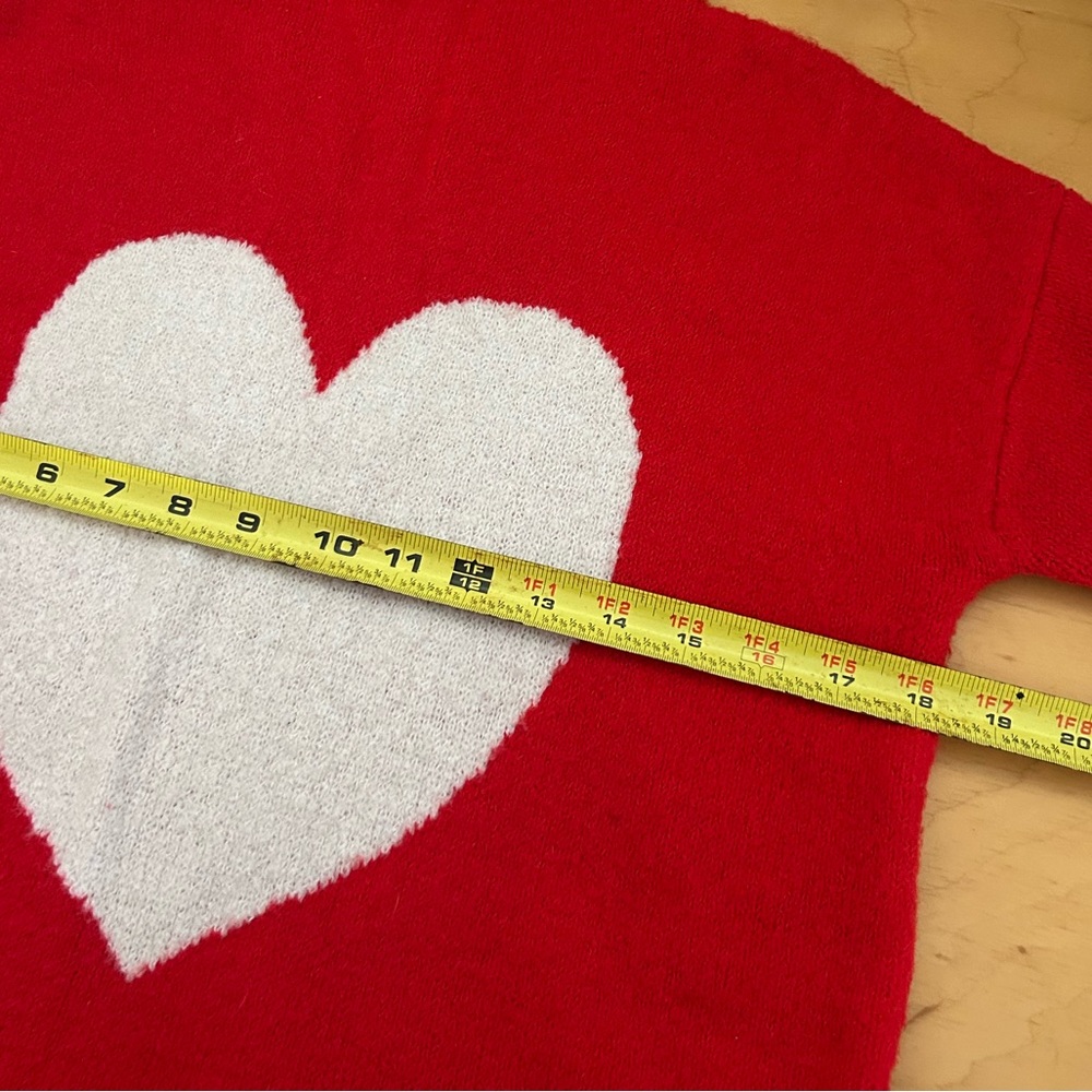 Cupcakes and Cashmere Red Heart Sweater XS Cozy‎ Valentine Love Core - Picture 4 of 8